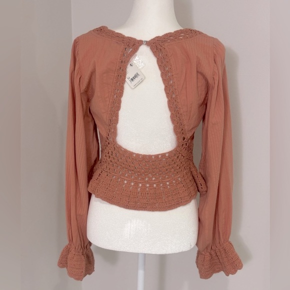 Free People Megan Crochet Top NWT - Picture 11 of 12
